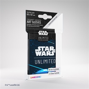 Star Wars Unlimited Art Sleeves (60 +1 Pcs) - Space Blue - Gamegenic 